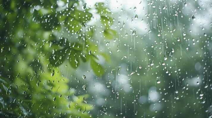 Ai Generated Beautiful Rain Day View Photo