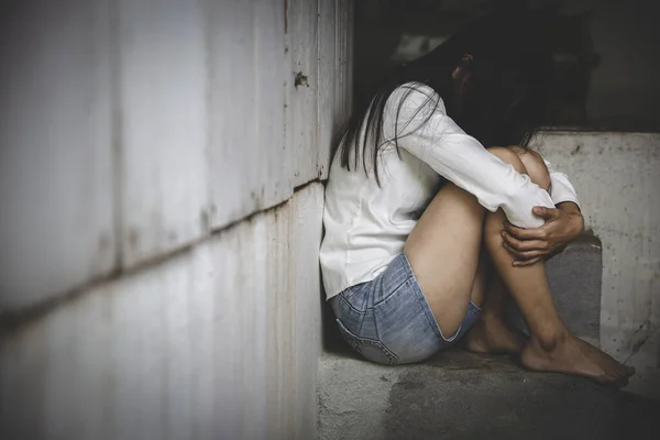 Depositphotos 462895666 Stock Photo Woman Hiding Face Violence Women