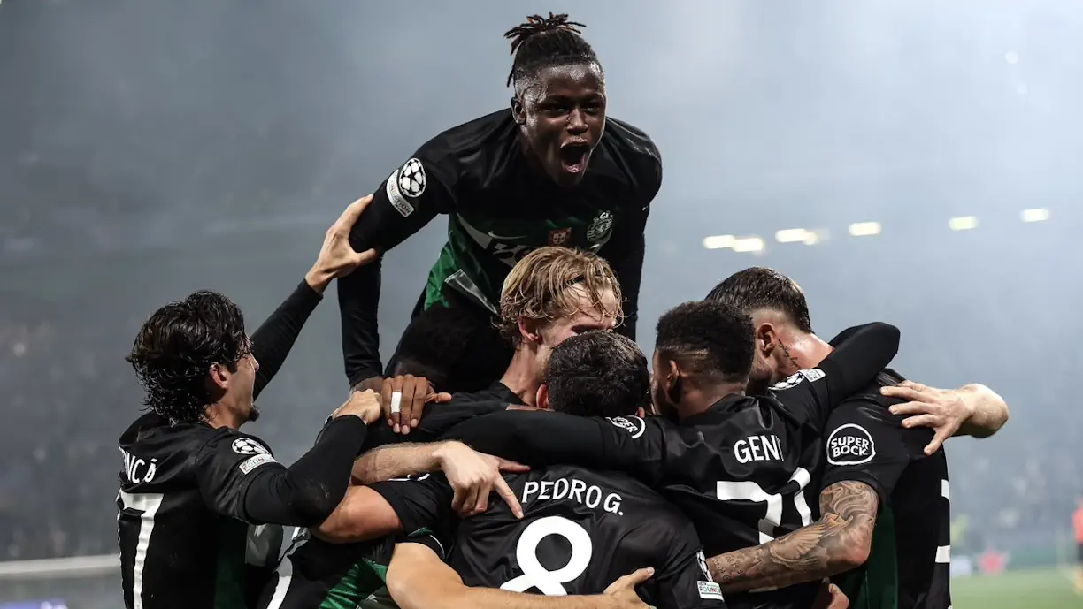 Pote Pedro Goncalves Geovany Quenda Francisco Trincao Sporting Champions League Manchester City Liga Dos Campeoes Geny Catamo Ousmane Diomande Morten Hjulmand Zeno Debast 20241106071643
