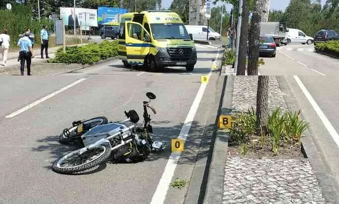 Moto Acidente Ovar Cabec