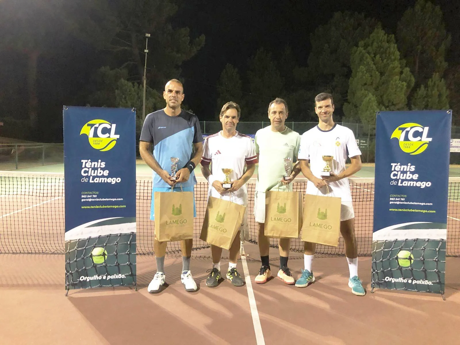 Ténis Vencedores Do Open De Veteranos Foto Ténis Clube Lamego