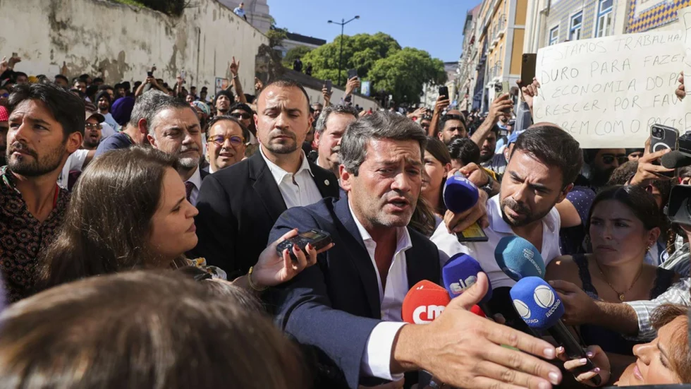 Ventura Na Manifestação Em Lisb