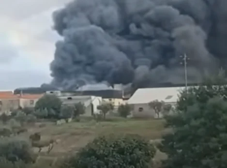 Incendio Fabrica Covilhã