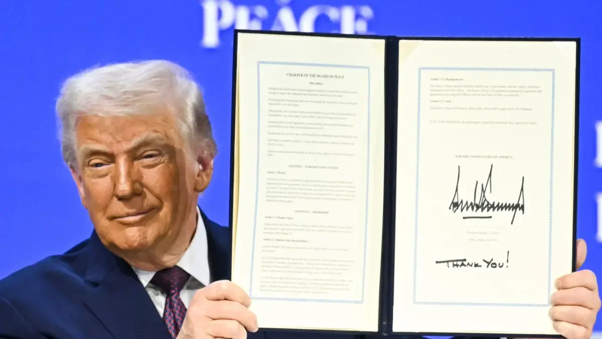 Assinatura Trump Conselho Da Paz