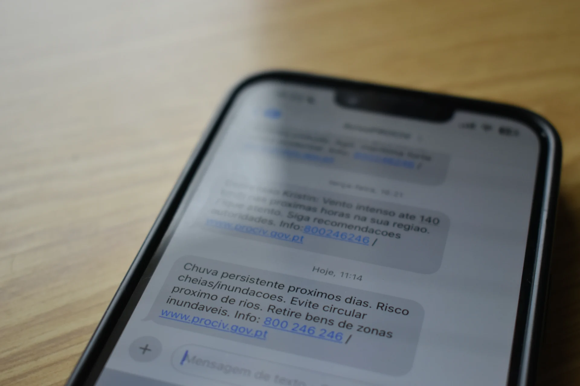 Proteção Civil Sms Chuva