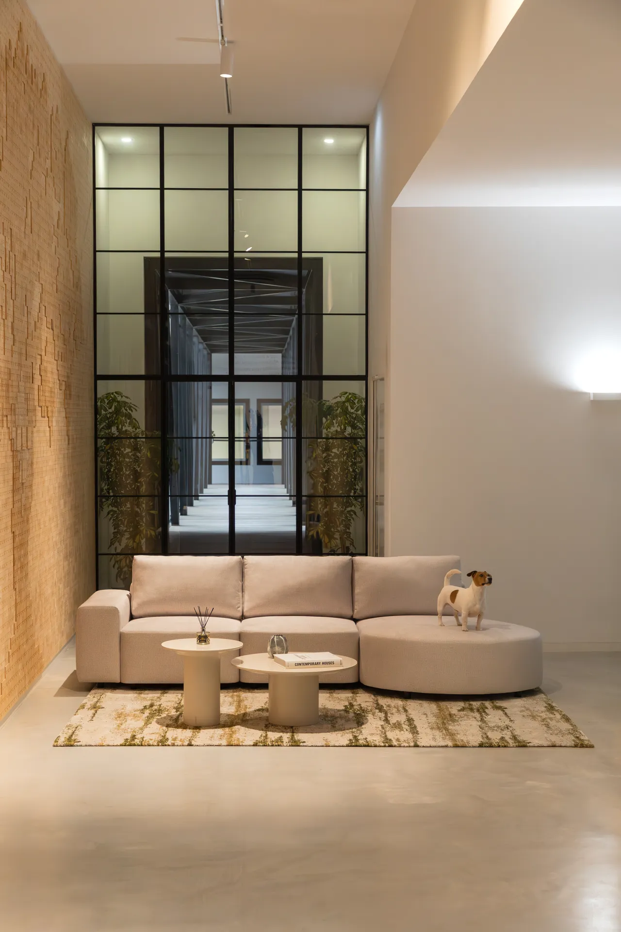 Sala Estar Sofá Paris 2 Lugares E Chaise Longue Direita Estofado A Tecido Cinzento 307 Cm