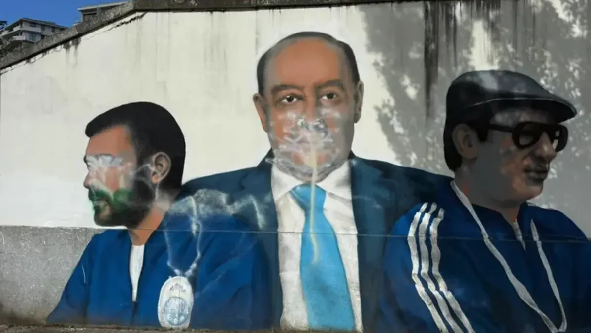 Mural Danificado Estádio Dragão