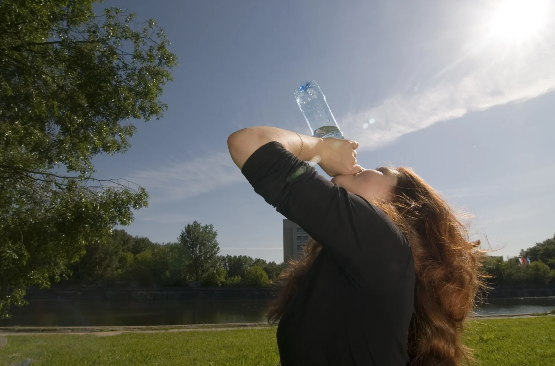 Calor Senhora A Beber água