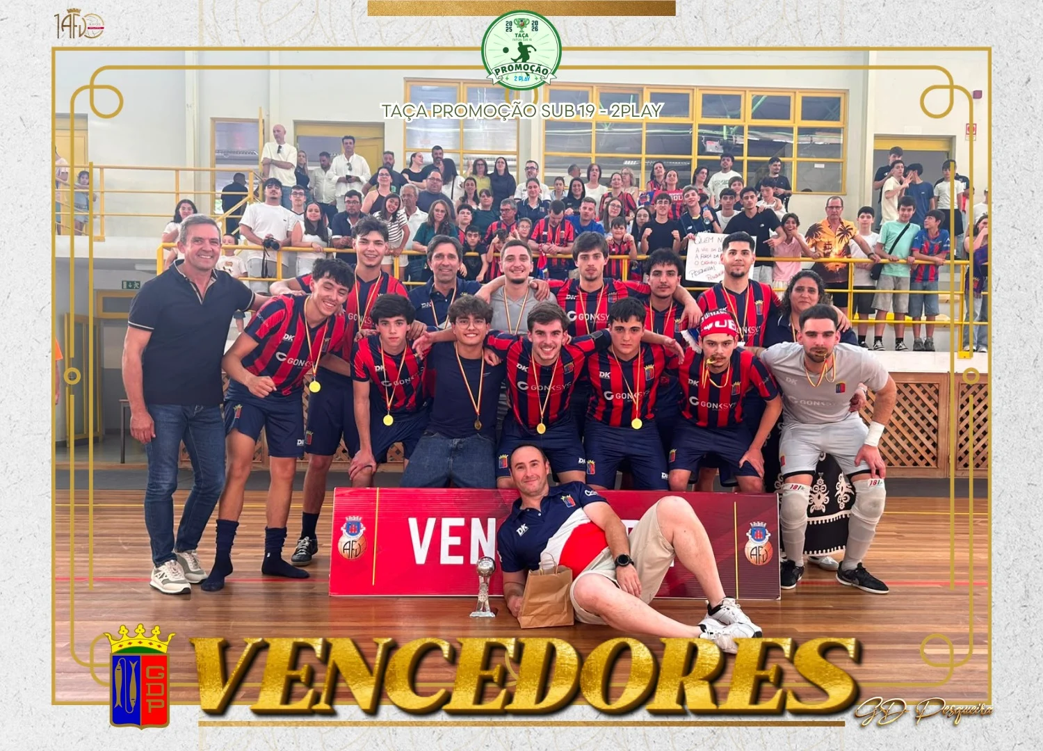 Af Viseu Futsal Gd Sj Da Pesqueira Fez A Festa Da Conquista Da Taça De Promoção De Juniores Foto Afv