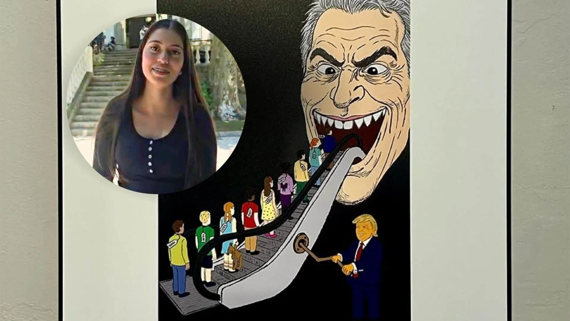 Estudante Esev Cartoon