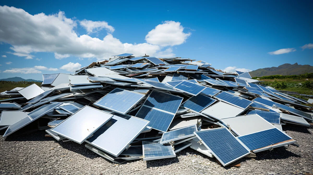 Painéis Solares Recolhidos
