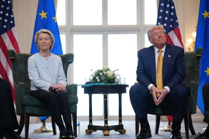 Donald Trump E Ursula Van Der Leyen