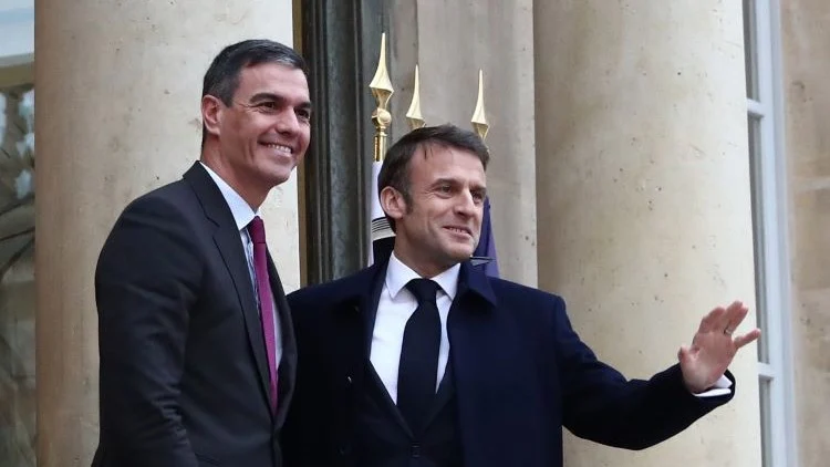 Macron E Sanchez Espanha