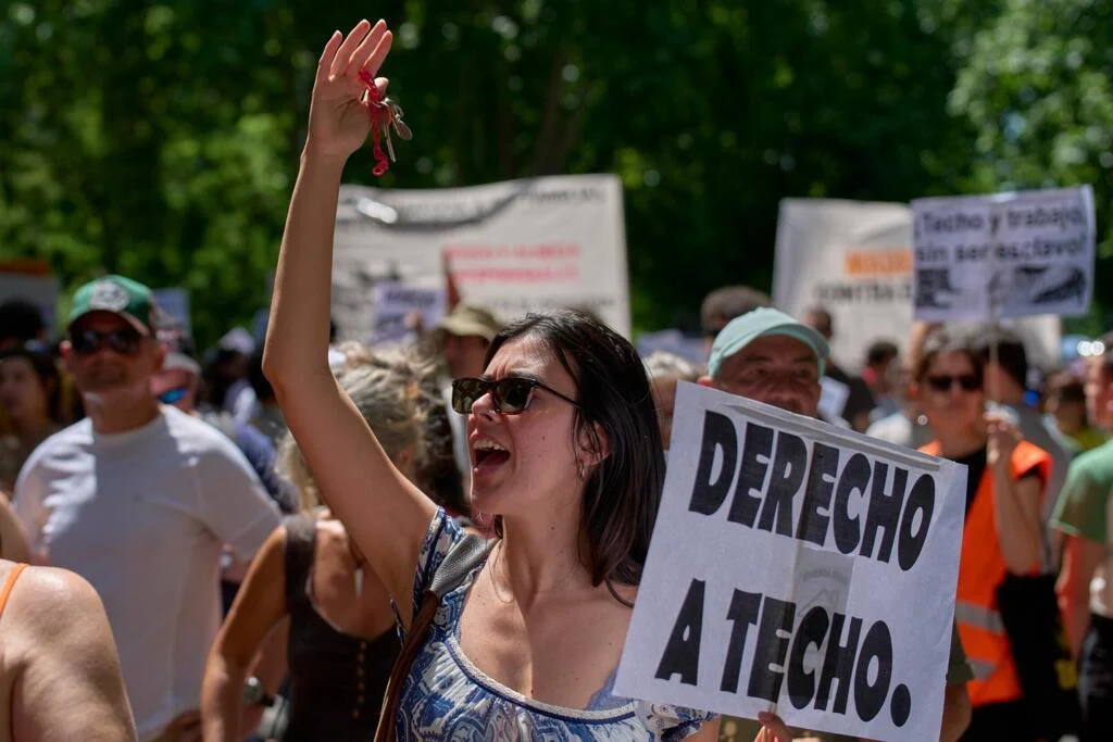 Manif Em Espanha Habita&ccedil;&atilde;o