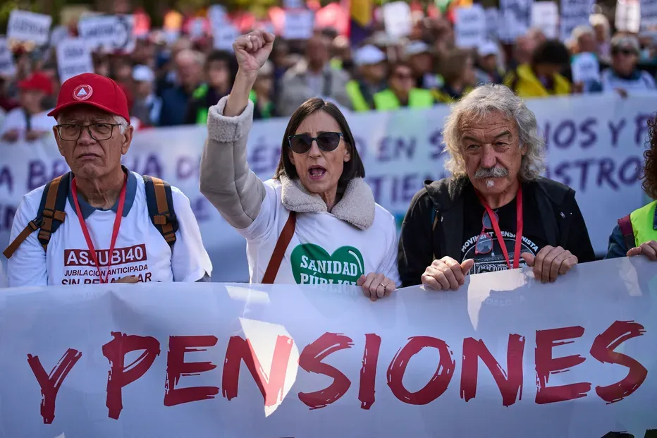 Manifestacao Espanha Reformas